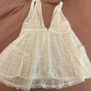 Gorgeous white boho tank size medium
